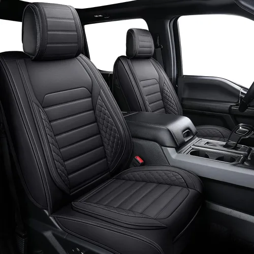 Miniatura 2 de YIERTAI Fundas de asiento F150 compatibles con Ford F-150 2009-2025 2026 2017-2025 2026 F250 F350 F450 Camión Crew Cab Supercab Super Duty Limited