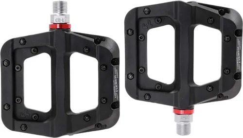 Miniatura 2 de FOOKER Pedales MTB para bicicleta de montaña, 3 rodamientos, antideslizantes, ligeros, de fibra de nailon, pedales de plataforma de bicicleta