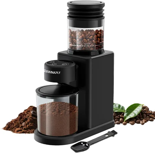 Molinillo de café con rebabas cónicas, molinillo eléctrico de granos de café con 25 ajustes precisos de molienda para expreso/goteo/prensa francesa,