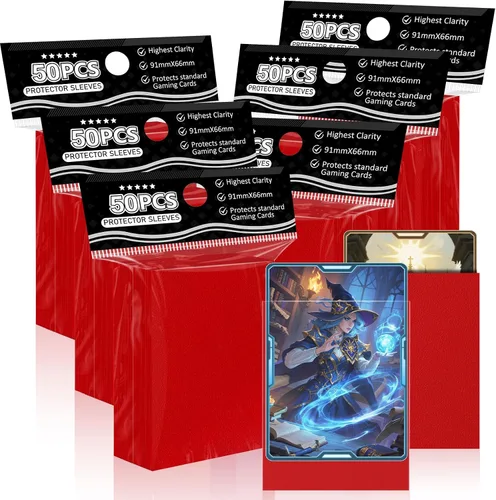 Fundas para tarjetas coleccionables de ajuste perfecto, fundas mate TCG, protector de tarjetas deportivas suave para fotocartas, fácil de barajar y