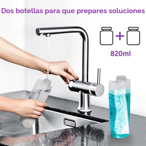 Miniatura 5 de Trapeadores en aerosol para limpieza de suelos de madera dura: mopa MEXERRIS con 3 almohadillas lavables para Swiffer Powermop - Trapeadores húmedos