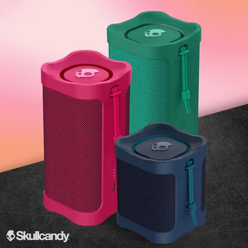 Miniatura 7 de Skullcandy Terrain XL - Altavoz Bluetooth Inalámbrico IPX7, Altavoz Portátil Impermeable, Batería de 18 Horas, Correa de Muñeca de Nylon, Estéreo