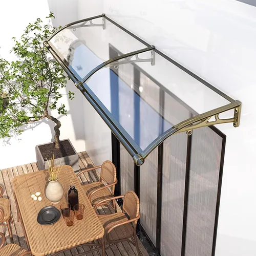 Toldo grande de aleación de aluminio para puerta delantera, toldo para ventana de refugio de lluvia, toldo de jardín, patio, porche, toldo, cubierta