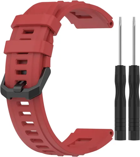 Miniatura 11 de Correas de reloj compatibles con Amazfit T-Rex Ultra Smart Watch Band de silicona suave de repuesto para mujeres y hombres Negro