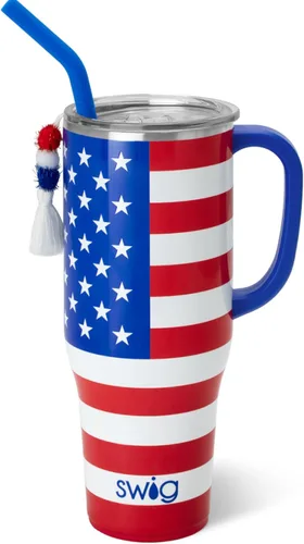 Miniatura 35 de Swig Life - Taza Mega de 40 onzas, Taza de 40 oz con asa y pajita, apta para portavasos, apta para lavavajillas, taza aislante extra grande