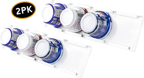 Miniatura 7 de Storage Theory Organizador de yogur para refrigerador, capacidad para 4 tazas de yogur griego de boca ancha, organizador de almacenamiento de yogur