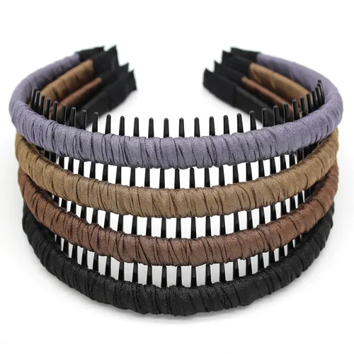 Miniatura 13 de JOBAND Diadema de Aro con Púas Multicolor, Diadema con Peine, Accesorios para el Cabello Suave y Cómodo, Antideslizante para Mujeres/Niñas