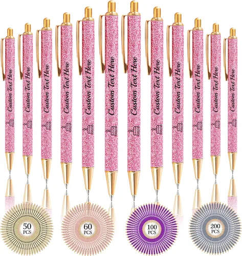 Miniatura 61 de Aolun 10 bolígrafos personalizados con nombre, bolígrafo retráctil con mensaje de texto para mujeres, enfermeras, escritura, cumpleaños, graduación