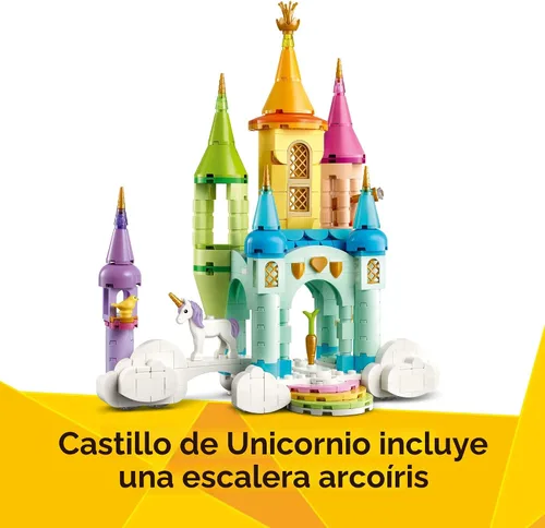 Miniatura 5 de LEGO Creator 3 en 1 Castillo de Unicornio Juguete de Construcción para Niños - Trío de Juguetes de Unicornio para Niñas y Niños, Edades 8+