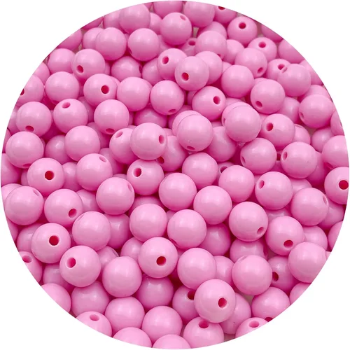 Miniatura 26 de 400 cuentas redondas de acrílico pastel de 0.315 pulgadas (0.315 in), cuentas espaciadoras de color caramelo, cuentas de resina de plástico para 306
