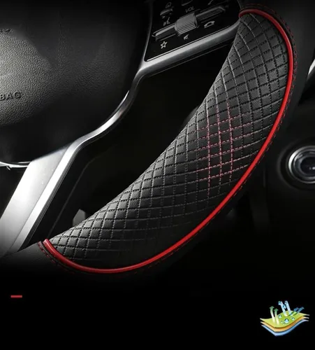 Miniatura 3 de Funda de cuero sintético para volante de automóvil, tipo D para Nissan para X-Trail para Qashqai para Rogue for Sport para Rogue 2017 2018 2019 2020