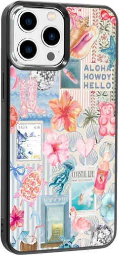 Miniatura 363 de Funda de teléfono de playa de verano a prueba de golpes y protectora con hibisco, bonitas fundas de teléfono para iPhone XR jamaica (Hibiscus Flower)