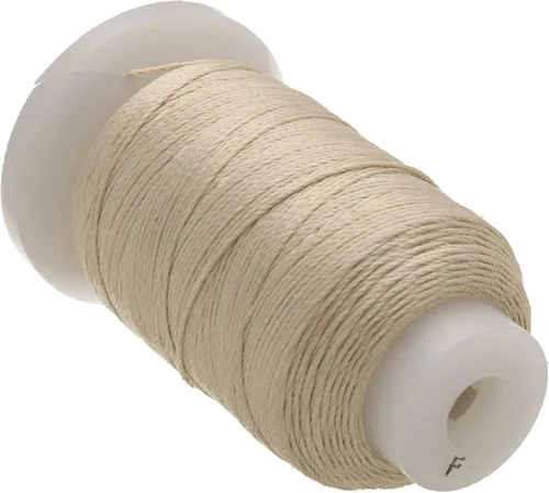 Miniatura 70 de The Beadsmith Cordón de seda pura – Castaño, tamaño E (0.325 mm/0.0128"), 200 yardas (600 pies), carrete de 1/2 onza