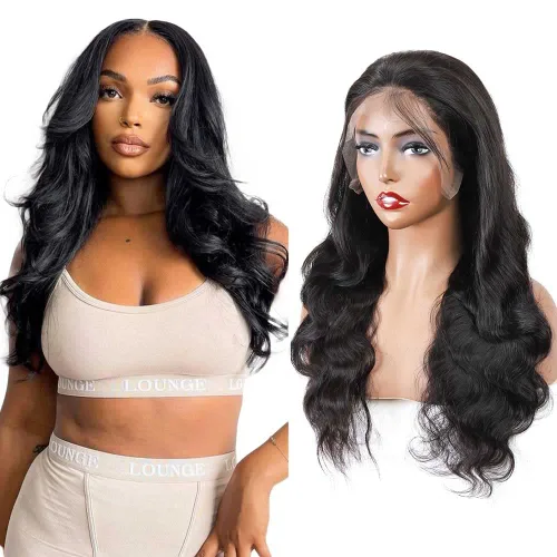 Miniatura 23 de Cabello humano ondulado con cierre frontal de encaje HD 4 x 4, cierre de encaje con cabello de bebé, cabello humano 100% virgen brasileño