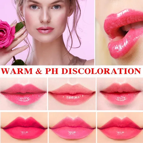 Miniatura 5 de Paquete de 3 lápices labiales de aloe vera, brillo labial mágico que cambia de color, bálsamo labial hidratante nutritivo de larga duración, juego