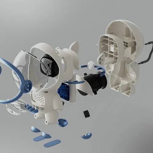 Miniatura 5 de Garosa Reloj despertador, inteligente con luz nocturna, reloj digital para entusiastas del espacio, color blanco