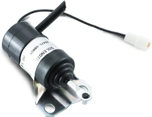 15471-60010 Solenoide de apagado de combustible 052600-1000 15471-60013 Reemplazo para Kubota R400B R410 R410B R420 R510 R510B R520 Solenoide de