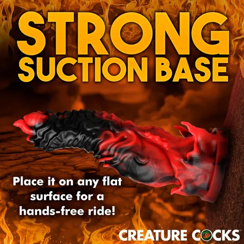 Miniatura 7 de CREATURE COCKS Mephisto - Consolador de silicona para hombres, mujeres y parejas. Consolador de fantasía, silicona de alta calidad. Base de ventosa