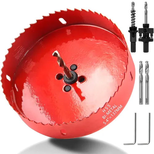 Miniatura 41 de Luomorgo Broca de sierra de agujero de 1.496 in/1 1/2 pulgadas, profundidad de corte HSS de 1 1/4 pulgadas, cortador de agujeros bimetálicos