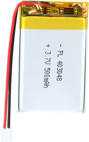Miniatura 19 de Batería de 3.7V 400mAh 802030 Li-ion Li-Po recargable de iones de litio con conector de paso de 2P PH 0.079 in