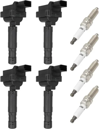 Miniatura 9 de ECCPP UF765 4 bobinas de encendido con 4 bujías de iridio A4 Q5 2014-2020 l4 2.0L 1.8L UF765