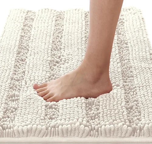 Miniatura 71 de H.VERSAILTEX - Alfombras de baño, juego de 2 piezas, alfombra de contorno para baño, juego de alfombras para inodoro, alfombra antideslizante