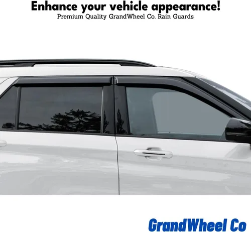 Miniatura 4 de Deflectores de ventana tintados ahumados con cinta adhesiva para ventana lateral, deflectores de lluvia compatibles con Toyota RAV4 2013-2018 - 4