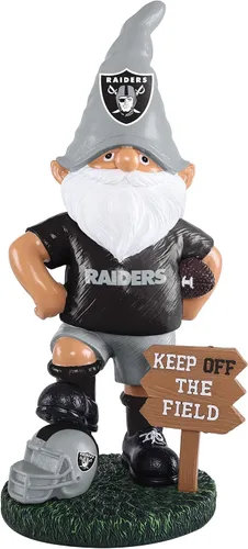Miniatura 9 de FOCO NFL Unisex-Adult NFL Team Logo Keep Off The Field Garden Statue Outdoor Gnome 8" Color del