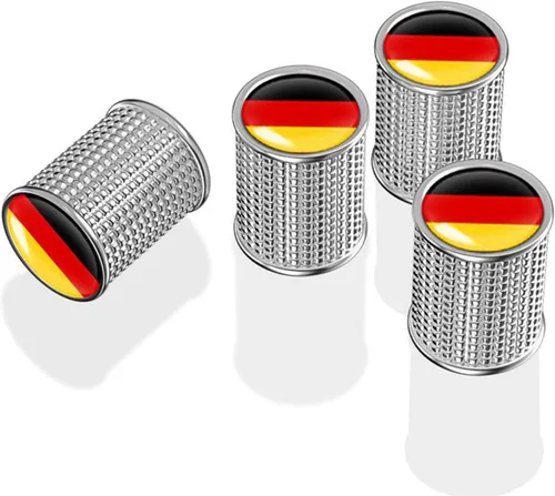 Miniatura 3 de 4 piezas tapas metálicas para vástago de válvula de neumático de automóvil, tapas de vástago de válvula automática, tapas de vástago de válvula