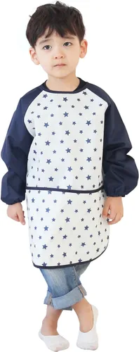 Miniatura 43 de Plie Kids Waterproof Art Smock – Long Sleeve Apron for Painting, Baking, Sensory Play (Ages 1–10)