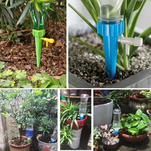 Miniatura 5 de ARTEM Picos de riego de plantas automáticas, dispositivos de riego automático para plantas de vacaciones, sistema de agua con válvula de control