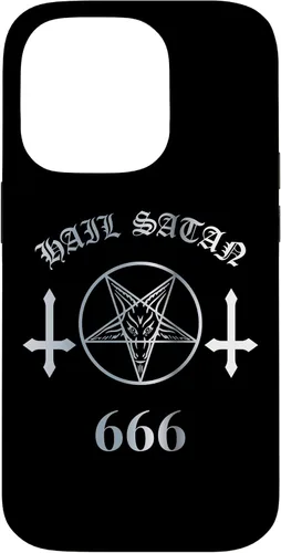 Miniatura 17 de iPhone 16 Upside Down Cross Satanic Pentagram Hail Satan 666 Case