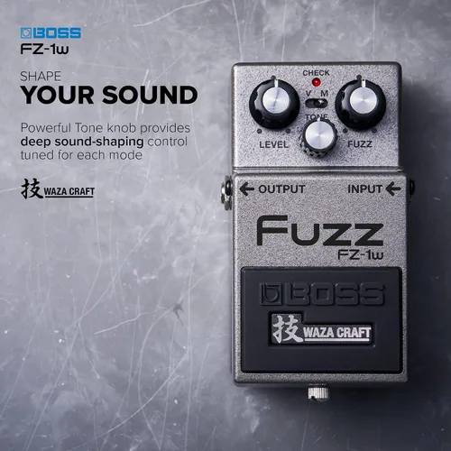 Miniatura 6 de BOSS FZ-1w FUZZ - Pedal de efectos de distorsión. Pedal de artesanía Waza premium todo analógico para la mejor experiencia de tono BOSS Tone. Modos
