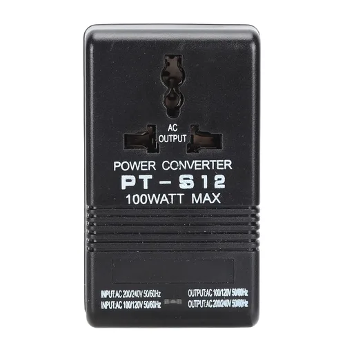 Convertidor de voltaje 100 W CA 100 V-120 V a 220 V-240 V transformador de potencia para teléfono portátil cargador de cámara enchufe universal