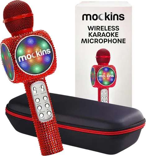 Miniatura 14 de Mockins Micrófono de Karaoke Bluetooth Negro para Niños con Altavoz Bluetooth Integrado Micrófono Inalámbrico de Karaoke Compatible con iPhone