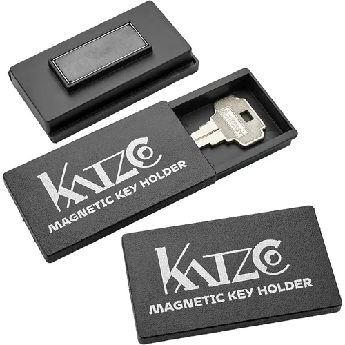 Miniatura 7 de Katzco juego de 3 cajas magnéticas para guardar llave, apto para llaves de 3 pulgadas, con imán extra superfuerte, útil para juego de llave