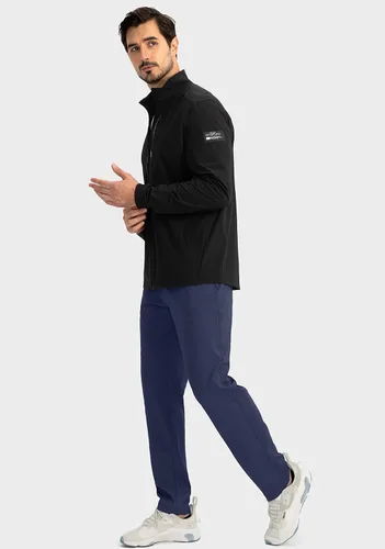 Miniatura 6 de G Gradual Pantalones deportivos para hombre con bolsillos con cremallera, pantalones deportivos cónicos para entrenamiento, correr, correr