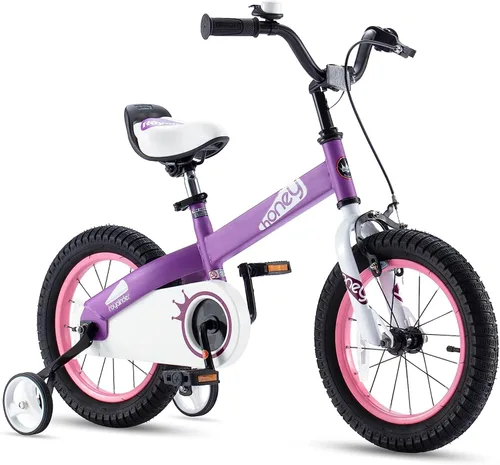 Miniatura 8 de Royalbaby Bicicleta Cubetube para niños de 3 a 9 años, bicicleta para niños pequeños de 12, 14, 16, 18 y 20 pulgadas, con ruedas de entrenamiento