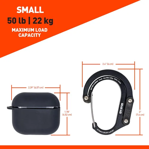 Miniatura 3 de GEAR AID HEROCLIP - Mosquetón pequeño con clip y gancho para colgar bolsos, bolsos, linternas, cochecitos, herramientas, cascos, botellas de agua