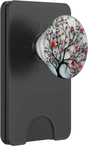 Miniatura 7 de vidrieras de color agua flores de cerezo PopSockets Standard PopGrip