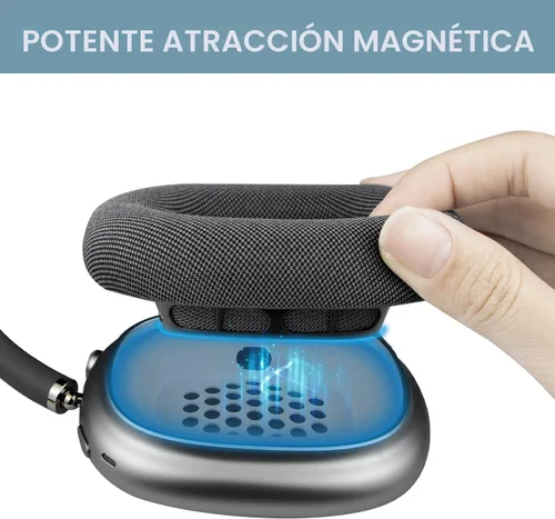 Miniatura 6 de SOPROM - Almohadillas para auriculares Airpod Max, fundas de repuesto para almohadillas de oído con tela de malla duradera, espuma más suave - Verde