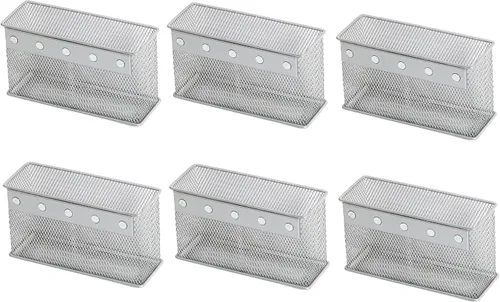 Miniatura 8 de Ybm Home Soporte magnético para lápices, organizador de malla de alambre con imanes fuertes, excelente para pizarras, refrigerador y taquilla, 1