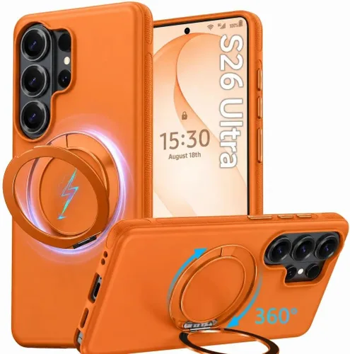 Miniatura 72 de Oterkin Funda para Google Pixel 10a con soporte magnético de giro de 360° [compatible con MagSafe] [antideslizante] [15 pies] a prueba de golpes
