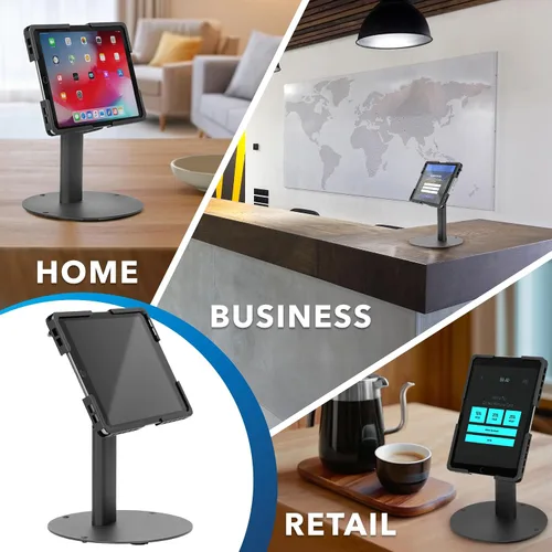 Miniatura 4 de Mount-It! Soporte universal para tableta con inclinación, soporte de quiosco antirrobo para iPad POS de venta al por menor, compatible con tabletas