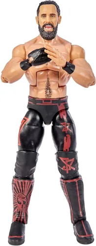 Miniatura 3 de Mattel WWE Elite Collection Figura de acción Seth Rollins 6 pulgadas Posable coleccionable para fanáticos de la WWE a partir de 8 años