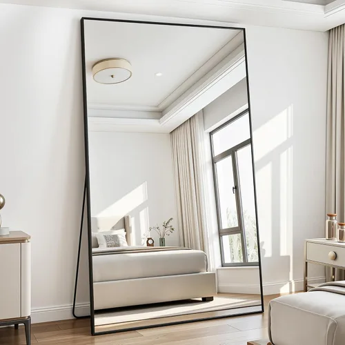 Miniatura 8 de Antok Espejo de Cuerpo Entero, Espejo de Piso de 58"x18" con Soporte, Espejos Montados Colgantes para Dormitorio, Sala de Estar, Vestidor, Comedor