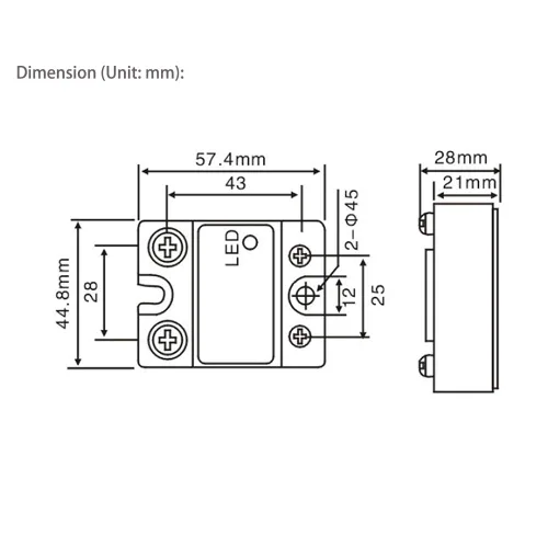 Miniatura 4 de Relé de estado sólido ATO SSR-10DA Relé semiconductor monofásico de CC a CA, entrada 3-32V CC, salida 24-480V CA (10A)