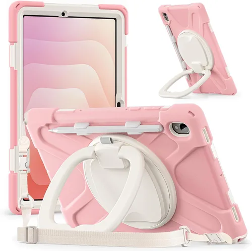 Miniatura 63 de 360 Rotation Case for Galaxy Tab ActivePro/Tab Active4 Pro/Active 5 Pro 10.1" Sturdy Cover Rotate Ring Stand Shoulder Carrying Strap Hand Strap