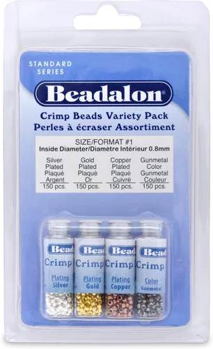 Miniatura 8 de Beadalon Paquete variado de tubos de colores surtidos para fabricación de joyas y cuentas, 3-600 piezas, plata, oro, cobre, hematita Variedad