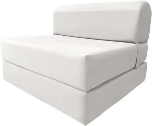 Miniatura 24 de D & D Futon Furniture Chair cama plegable de espuma, sofá de estudio, colchón de espuma doblado (6 x 36 x 70 pulgadas, azul real)